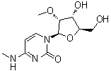 structure of CAS# 13048-95-8, N,2'-O-Dimethylcytidine
