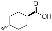 结构式 CAS# 13064-83-0, 反式-4-甲基环己羧酸; 反式-4-甲基环己甲酸