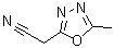 5-Methyl-1,3,4-oxadiazole-2-acetonitrile molecular structure (CAS 130781-63-4)