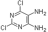 结构式 CAS# 130838-36-7, 2,6-二氯-4,5-嘧啶二胺