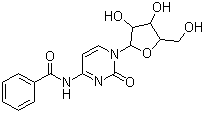 结构式 CAS# 13089-48-0, 苯甲酰胞苷