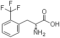 结构式 CAS# 130930-49-3, 2-三氟甲基-D-苯丙氨酸; D-2-三氟甲基苯丙氨酸
