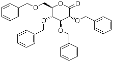 2,3,4,6-Tetra-O-benzyl-D-glucono-1,5-lactone molecular structure (CAS 13096-62-3)