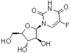 1-beta-D-Arabinofuranosyl-5-fluorouracil molecular structure (CAS 131-06-6)