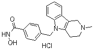 structure of CAS# 1310693-92-5, Tubastatin A hydrochloride;N-Hydroxy-4-[(1,2,3,4-tetrahydro-2-methyl-5H-pyrido[4,3-b]indol-5-yl)methyl]benzamide hydrochloride