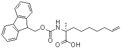 structure of CAS# 1311933-83-1, (2S)-2-[[(9H-Fluoren-9-ylmethoxy)carbonyl]amino]-2-methyl-8-nonenoic acid