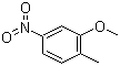 structure of CAS# 13120-77-9, 2-Methyl-5-nitroanisole;2-Methoxy-4-nitrotoluene