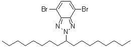 structure of CAS# 1312118-15-2, 4,7-Dibromo-2-(heptadecan-9-yl)-2H-benzo[1,2,3]triazole