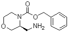 结构式 CAS# 1312161-61-7, (3S)-3-(氨基甲基)-4-吗啉羧酸苄酯