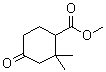 structure of CAS# 1312535-32-2, 2,2-Dimethyl-4-oxocyclohexanecarboxylic acid methyl ester;Methyl 2,2-dimethyl-4-oxocyclohexanecarboxylate