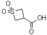 structure of CAS# 13129-21-0, 3-Thietanecarboxylic acid 1,1-dioxide