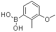结构式 CAS# 1313617-76-3, 3-甲氧基-2-甲基苯硼酸