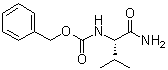 结构式 CAS# 13139-28-1, 苄氧羰基-L-缬氨酰胺