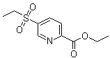 structure of CAS# 1314406-40-0, 5-(Ethylsulfonyl)-2-pyridinecarboxylic acid ethyl ester