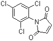 结构式 CAS# 13167-25-4, N-(2,4,6-三氯苯基)马来酰亚胺
