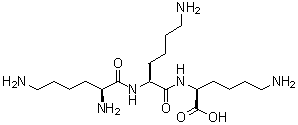 结构式 CAS# 13184-14-0, L-赖氨酰-L-赖氨酰-L-赖氨酸