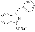 结构式 CAS# 13185-09-6, 1-苄基-1H-吲唑-3-醇钠盐