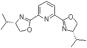 2,6-Bis[(4R)-(+)-isopropyl-2-oxazolin-2-yl]pyridine molecular structure (CAS 131864-67-0)