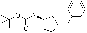 structure of CAS# 131878-23-4, [(3R)-1-(Phenylmethyl)-3-pyrrolidinyl]-carbamic acid 1,1-dimethylethyl ester