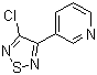 结构式 CAS# 131986-28-2, 3-氯-4-(吡啶-3-基)-1,2,5-噻二唑
