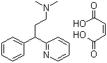 structure of CAS# 132-20-7, Pheniramine maleate;1-Phenyl-1-(2-pyridyl)-3-dimethylaminopropane maleate