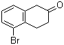 structure of CAS# 132095-53-5, 5-Bromo-2-tetralone;5-Bromo-3,4-dihydro-1H-naphthalen-2-one