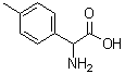 结构式 CAS# 13227-01-5, alpha-氨基-4-甲基苯乙酸