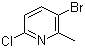 structure of CAS# 132606-40-7, 3-Bromo-6-chloro-2-methylpyridine;3-Bromo-6-chloro-2-picoline; 5-Bromo-2-chloro-6-methylpyridine