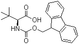 结构式 CAS# 132684-60-7, Fmoc-L-叔亮氨酸; N-芴甲氧羰基-L-叔亮氨酸