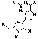 2,6-Dichloropurine riboside molecular structure (CAS 13276-52-3)