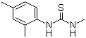 N-甲基-N'-(2,4-二甲基苯基)硫脲分子结构 (CAS 13278-55-2)