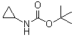 structure of CAS# 132844-48-5, tert-Butyl N-(cyclopropyl)carbamate;Cyclopropylcarbamic acid tert-butyl ester; N-(tert-Butoxycarbonyl)cyclopropylamine
