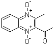 structure of CAS# 13297-17-1, 2-Acetyl-3-methylquinoxalinediium-1,4-diolate;2-Methyl-3-acetylquinoxaline-1,4-dioxide