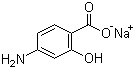 对氨基水杨酸钠分子结构 (CAS 133-10-8)