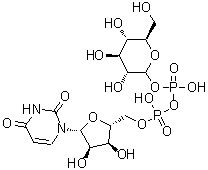 结构式 CAS# 133-89-1, 葡萄糖焦磷酸尿苷