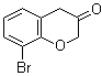 structure of CAS# 133118-80-6, 8-Bromo-2H-1-benzopyran-3(4H)-one;8-Bromo-3-chromanone