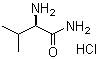 结构式 CAS# 133170-58-8, D-缬氨酰胺盐酸盐