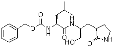 N-[(1S)-1-[[[(1S)-1-(Hydroxymethyl)-2-(2-oxo-3-pyrrolidinyl)ethyl]amino]carbonyl]-3-methylbutyl]carbamic acid phenylmethyl ester molecular structure (CAS 1333231-43-8)