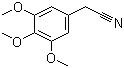 structure of CAS# 13338-63-1, 3,4,5-Trimethoxyphenylacetonitrile;3,4,5-Trimethoxybenzyl cyanide