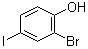 structure of CAS# 133430-98-5, 2-Bromo-4-iodophenol