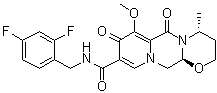 structure of CAS# 1335210-35-9, (4R,12aS)-N-[(2,4-Difluorophenyl)methyl]-3,4,6,8,12,12a-hexahydro-7-methoxy-4-methyl-6,8-dioxo-2H-pyrido[1',2':4,5]pyrazino[2,1-b][1,3]oxazine-9-carboxamide