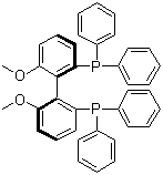 结构式 CAS# 133545-16-1, (R)-(+)-(6,6'-二甲氧基联苯-2,2'-基)双(二苯基膦)