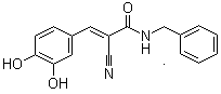 结构式 CAS# 133550-30-8, 酪氨酸磷酸化抑制剂 AG 490