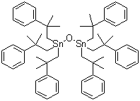 结构式 CAS# 13356-08-6, 苯丁锡; 双-[三(2-甲基-2-苯基丙基)锡]氧化物