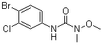 structure of CAS# 13360-45-7, 1-(3-Chloro-4-bromophenyl)-3-methyl-3-methoxyurea;1-(4-Bromo-3-chlorophenyl)-3-methoxy-3-methylurea; 3-(3-Chloro-4-bromophenyl)-1-methoxy-1-methylurea; 3-(3-Chloro-4-bromophenyl)-1-methyl-1-methoxyurea; 3-(4-Bromo-3-chlorophenyl)-1-methoxy-1-methylurea; Bromex; Chlorbromuron; Maloran
