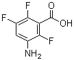 3-Amino-2,5,6-trifluorobenzoic acid molecular structure (CAS 133622-65-8)