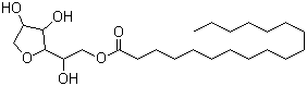 structure of CAS# 1338-41-6, Span 60 ;Sorbitan monooctadecanoate; Sorbitan stearate