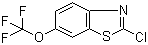 structure of CAS# 133840-96-7, 2-Chloro-6-(trifluoromethoxy)benzothiazole;2-Chloro-6-trifluoromethoxybenzothiazole; 2-Chloro-6-(trifluoromethoxy)-1,3-benzothiazole
