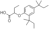 2-(2,4-Di-tert-pentylphenoxy)butryic acid molecular structure (CAS 13403-01-5)