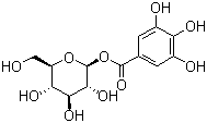structure of CAS# 13405-60-2, Glucogallin;[(3R,4S,5S,6S)-3,4,5-trihydroxy-6-methoxyoxan-2-yl] 3,4,5-trihydroxybenzoate